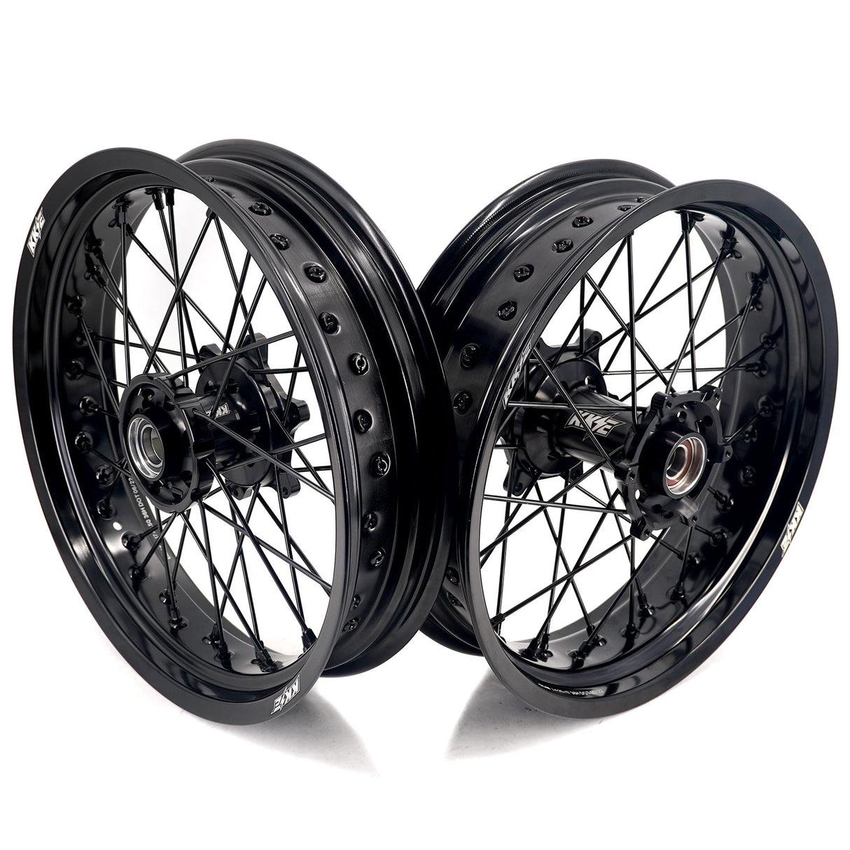 KKE 3.5*17'' & 4.25*17'' Supermoto Wheels Rims Fit STARK VARG MX EX Electric Dirt Bike All Black