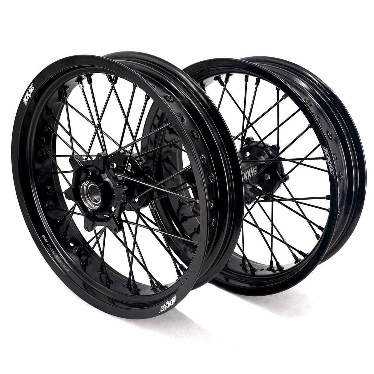 KKE 3.5*17'' & 4.25*17'' Supermoto Wheels Rims Fit STARK VARG MX EX Electric Dirt Bike All Black