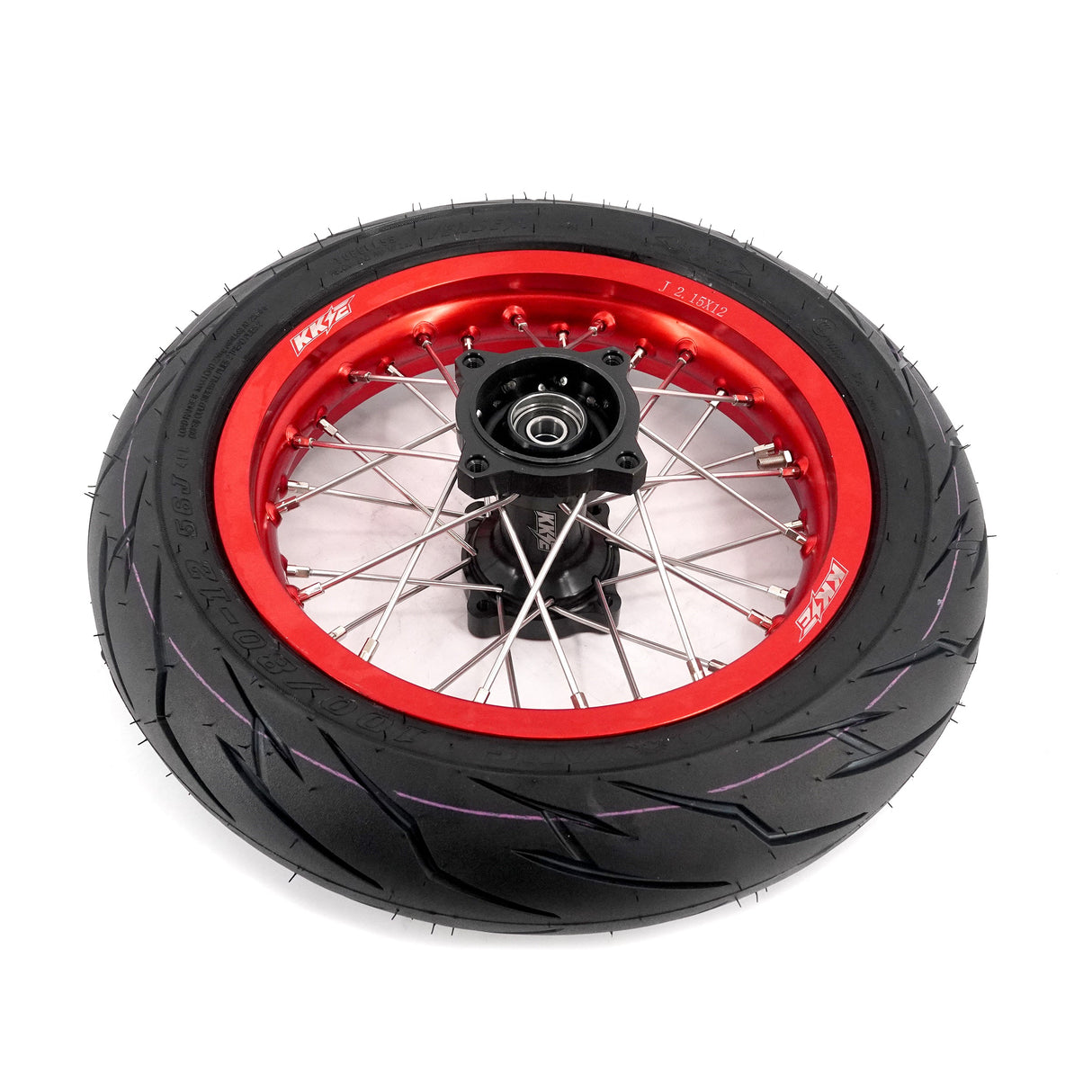 Pre-order KKE 1.85*12’‘ & 2.15*12’‘ E-Bike Mini Wheels Kit with Tires Fit For Rawrr Mantis X 2024-2025 Red Rims