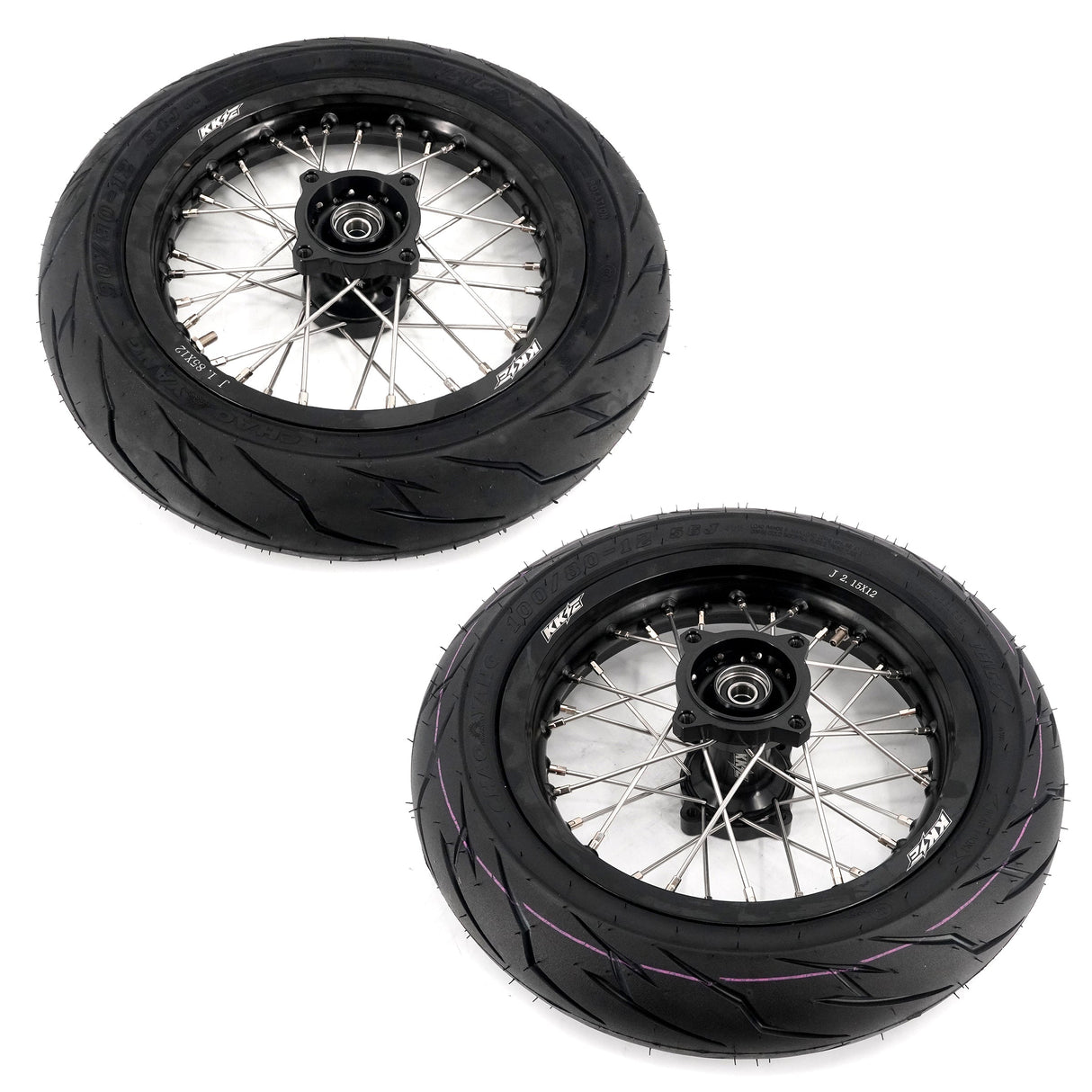 Pre-order KKE 1.85*12’‘ & 2.15*12’‘ E-Bike Mini Wheels Kit with Tires Fit For Rawrr Mantis X 2024-2025 Black