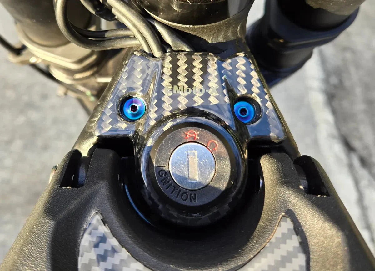 Carbon Fiber (Real) Ignition Switch Cover Plate for Talaria Sting MX5/ MX4/ MX3