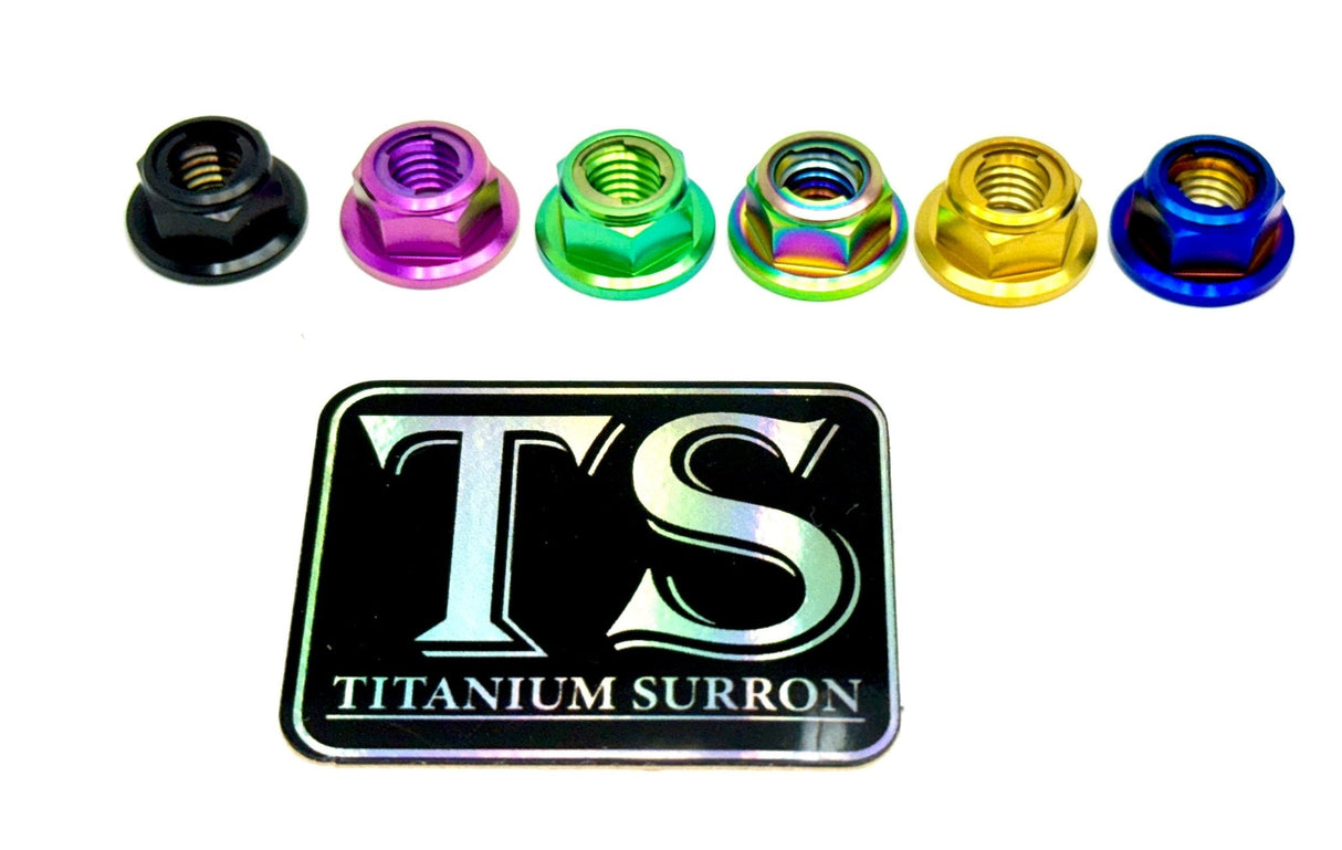 Titanium Lock M8 Nut - M8x1.25