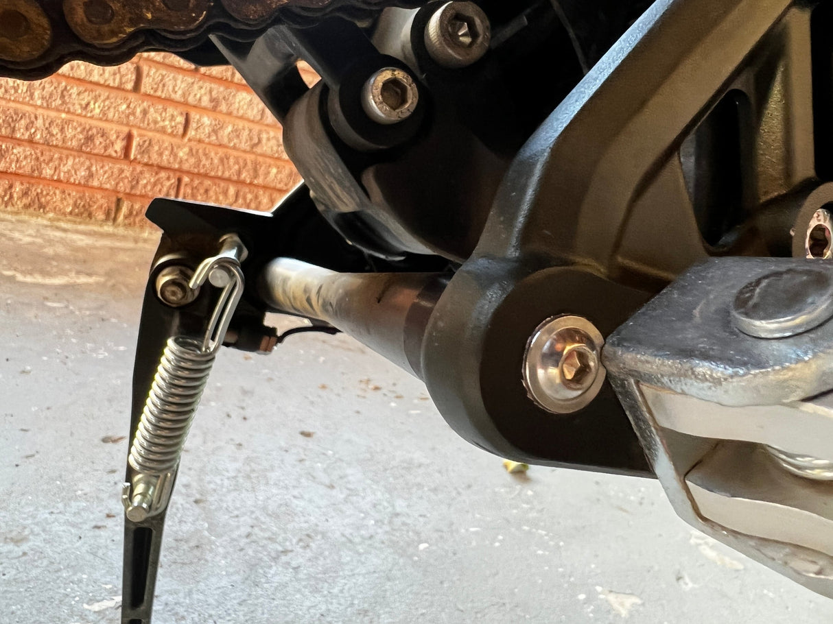 GritShift V2 Billet Footpeg Support Brace With O-Rings & Threaded Ends - GritShift