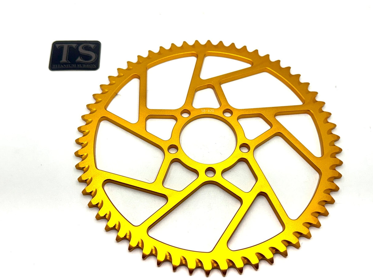 Hardened Aluminum 420 Sprockets for E-moto