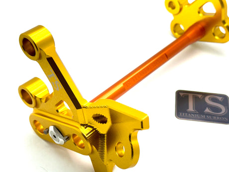 Custom CNC Aluminum Footpeg Bracket Assembly Surron