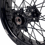 KKE 3.5*17'' & 4.25*17'' Supermoto Wheels Rims Fit STARK VARG MX EX Electric Dirt Bike All Black