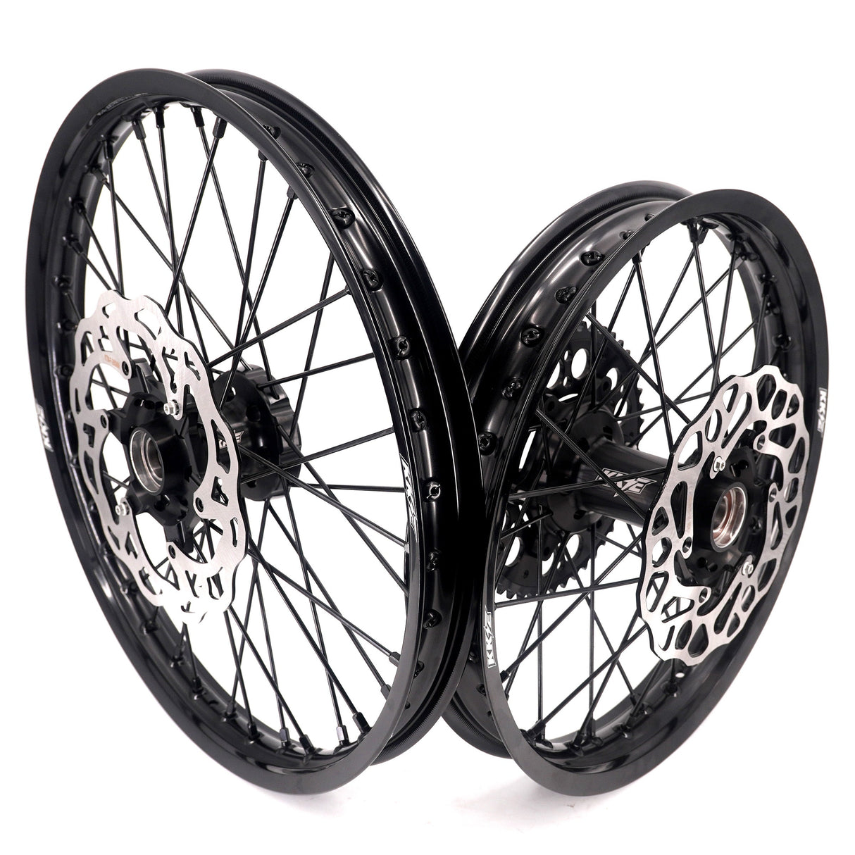 KKE Enduro 1.6*21" & 2.15*18" CNC Hub Electric Dirtbike Alloy Wheels Rims Fit STARK VARG All Black