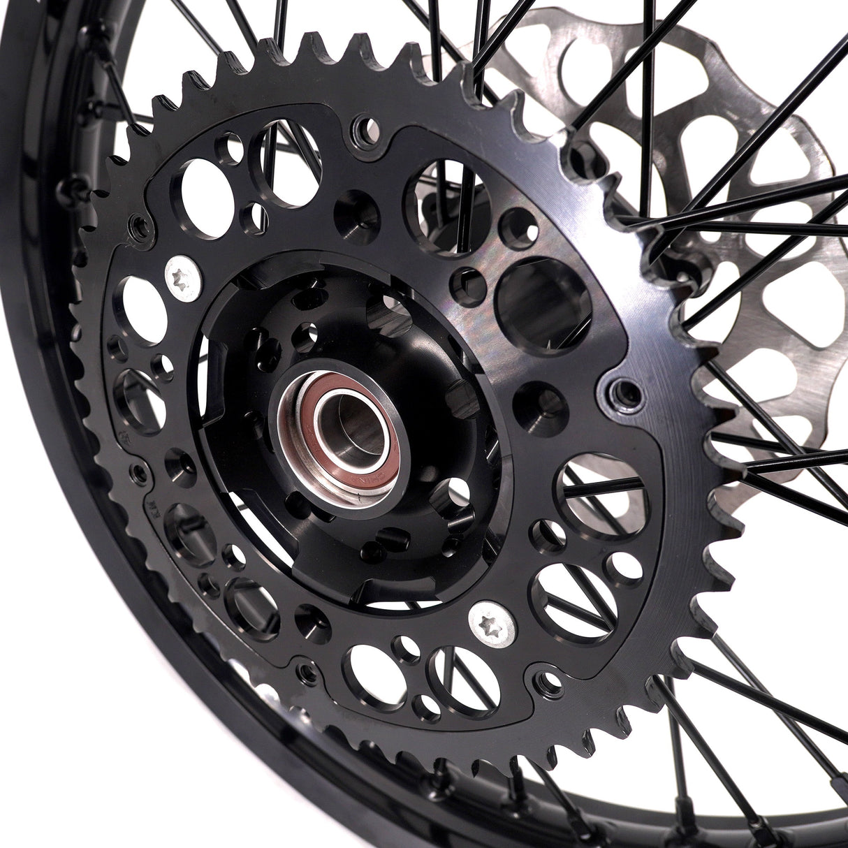 KKE Enduro 1.6*21" & 2.15*18" CNC Hub Electric Dirtbike Alloy Wheels Rims Fit STARK VARG All Black