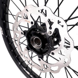 KKE Enduro 1.6*21" & 2.15*18" CNC Hub Electric Dirtbike Alloy Wheels Rims Fit STARK VARG All Black