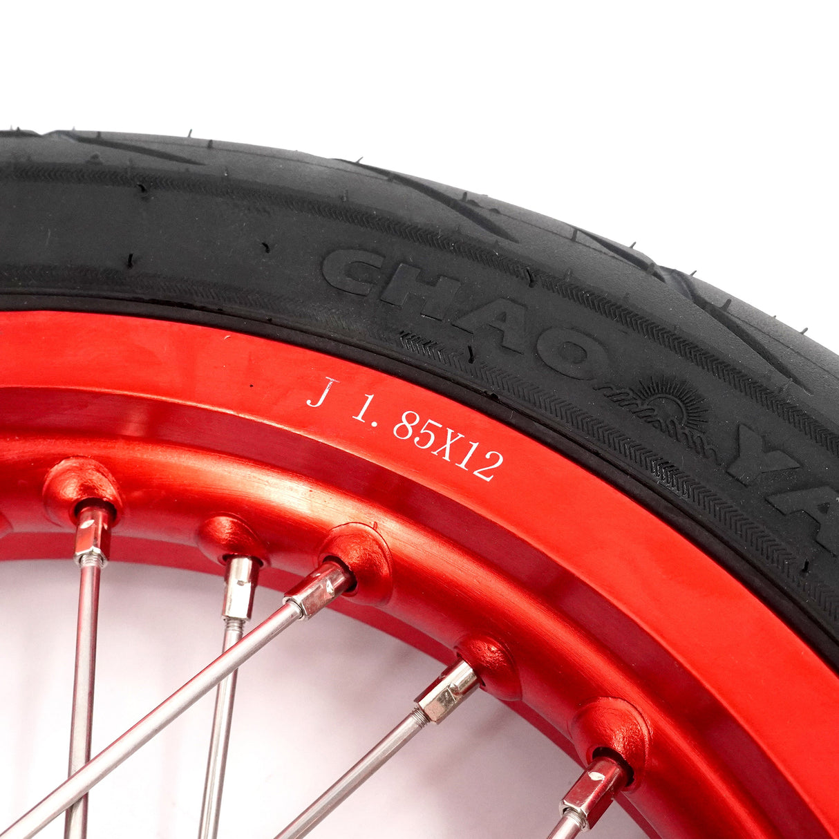 Pre-order KKE 1.85*12’‘ & 2.15*12’‘ E-Bike Mini Wheels Kit with Tires Fit For Rawrr Mantis X 2024-2025 Red Rims