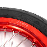 Pre-order KKE 1.85*12’‘ & 2.15*12’‘ E-Bike Mini Wheels Kit with Tires Fit For Rawrr Mantis X 2024-2025 Red Rims