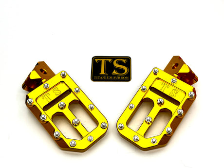 TS Custom Foot Pegs w/ Titanium Grips for Talaria and Altis