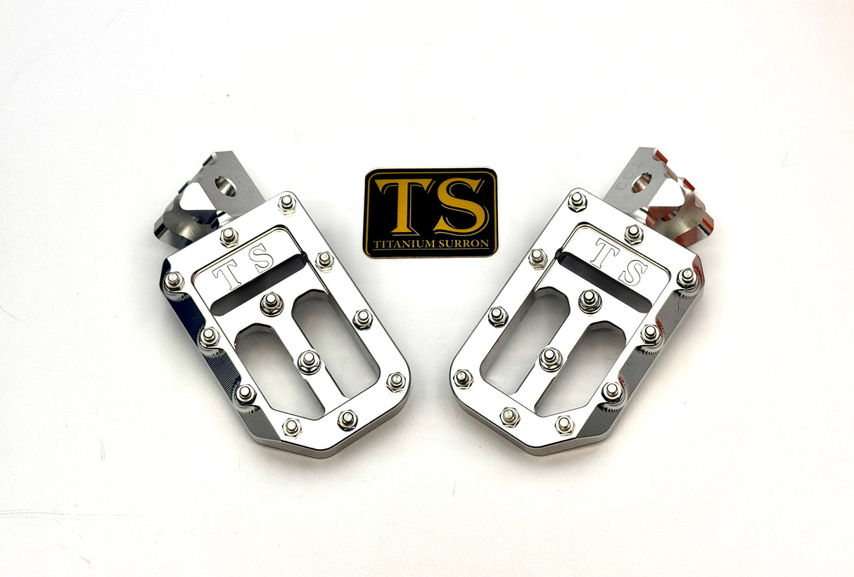 TS Custom Foot Pegs w/ Titanium Grips for Talaria and Altis