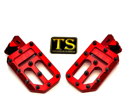 TS Custom Foot Pegs w/ Titanium Grips for Talaria and Altis