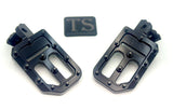 TS Custom Foot Pegs Featuring Titanium Grips for E-moto