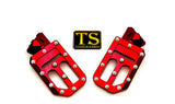 TS Custom Foot Pegs w/ Titanium Grips for Surron and Most Light E-moto