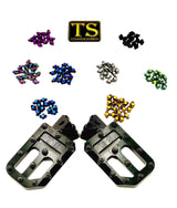 TS Custom Foot Pegs w/ Titanium Grips for Surron and Most Light E-moto